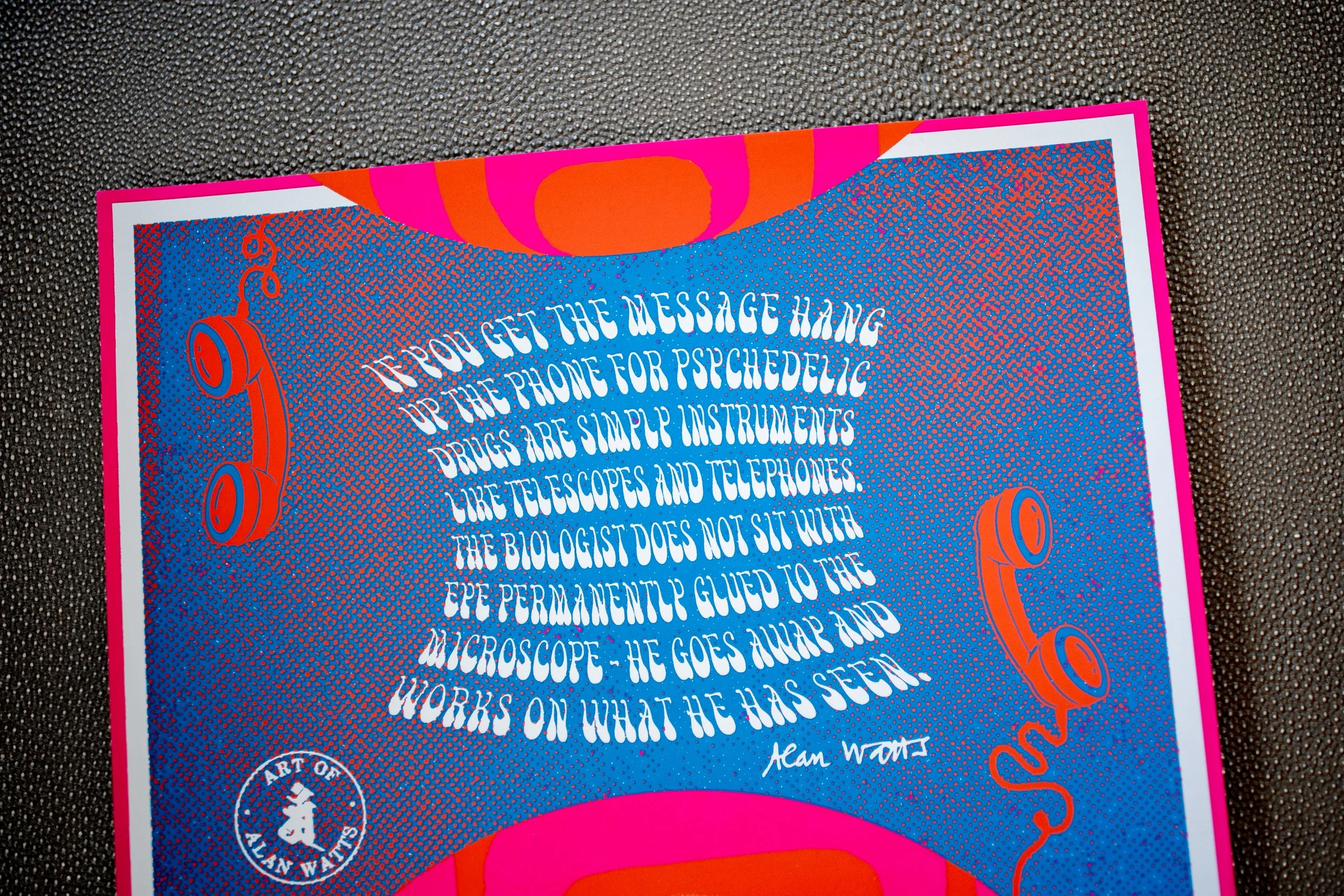 Hang up Silkscreen Poster — Art of Alan Watts